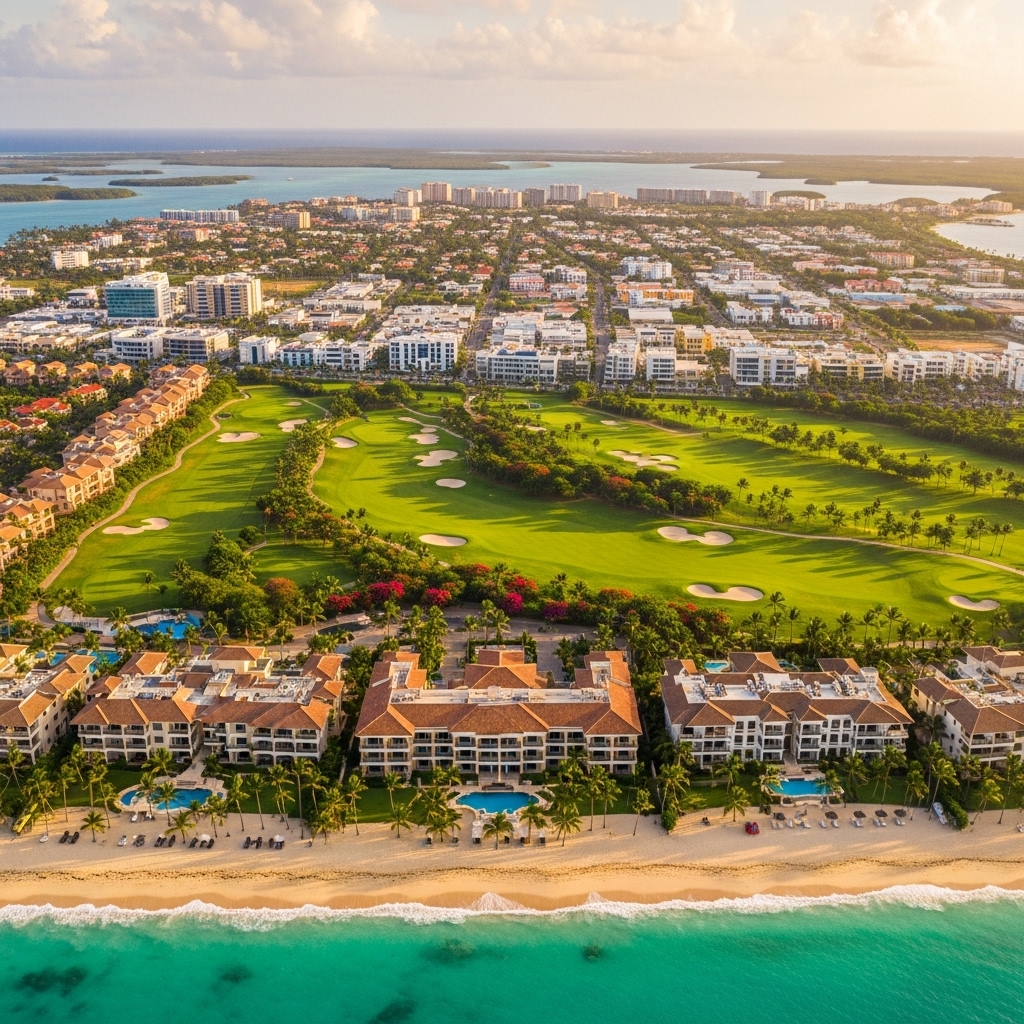Mejores zonas para vivir en Punta Cana - vista aérea de zonas residenciales