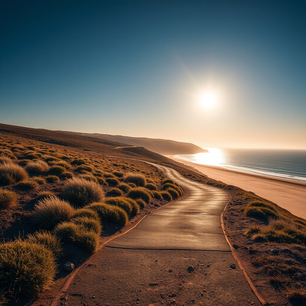 TITULO: Sendero de la Praia de Area Maior en Fisterra: fin del camino y atardeceres - enGalicia