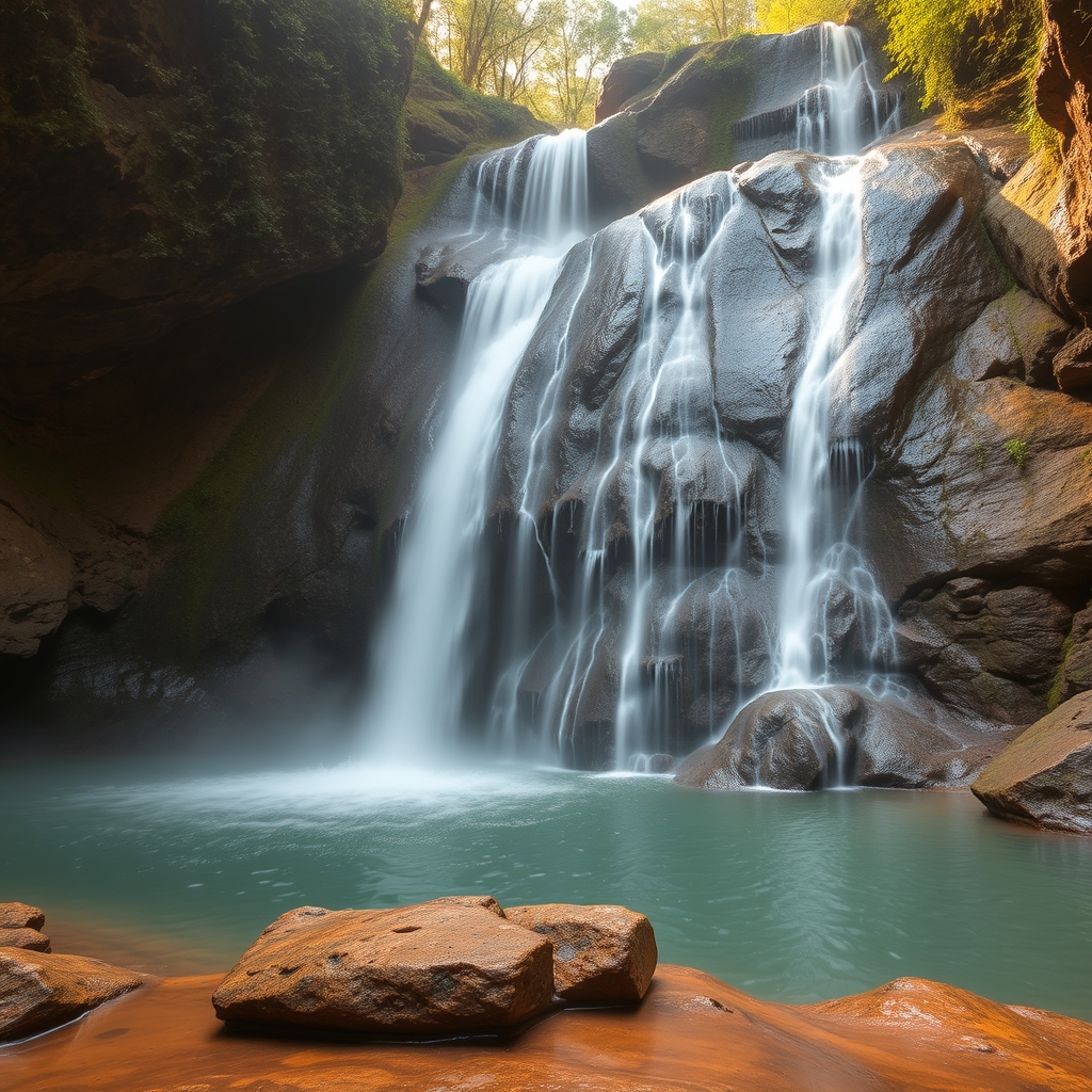 Descubre la cascada de Segade en Caldas de Reis: baños termales naturales - enGalicia