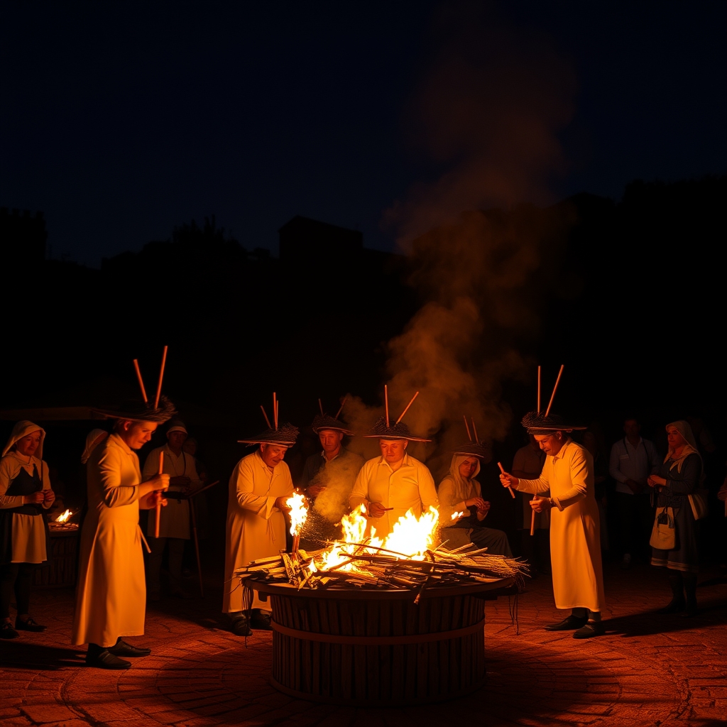 Festa dos Fachós de Castro Caldelas: ritual ancestral y espectaculares hogueras - enGalicia