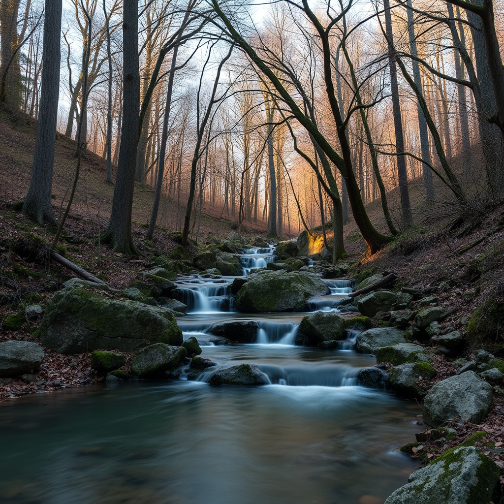 Sendero da Ribeira do Xabriño: bosque autóctono, pequeñas cascadas, Pazos de Borbén - enGalicia