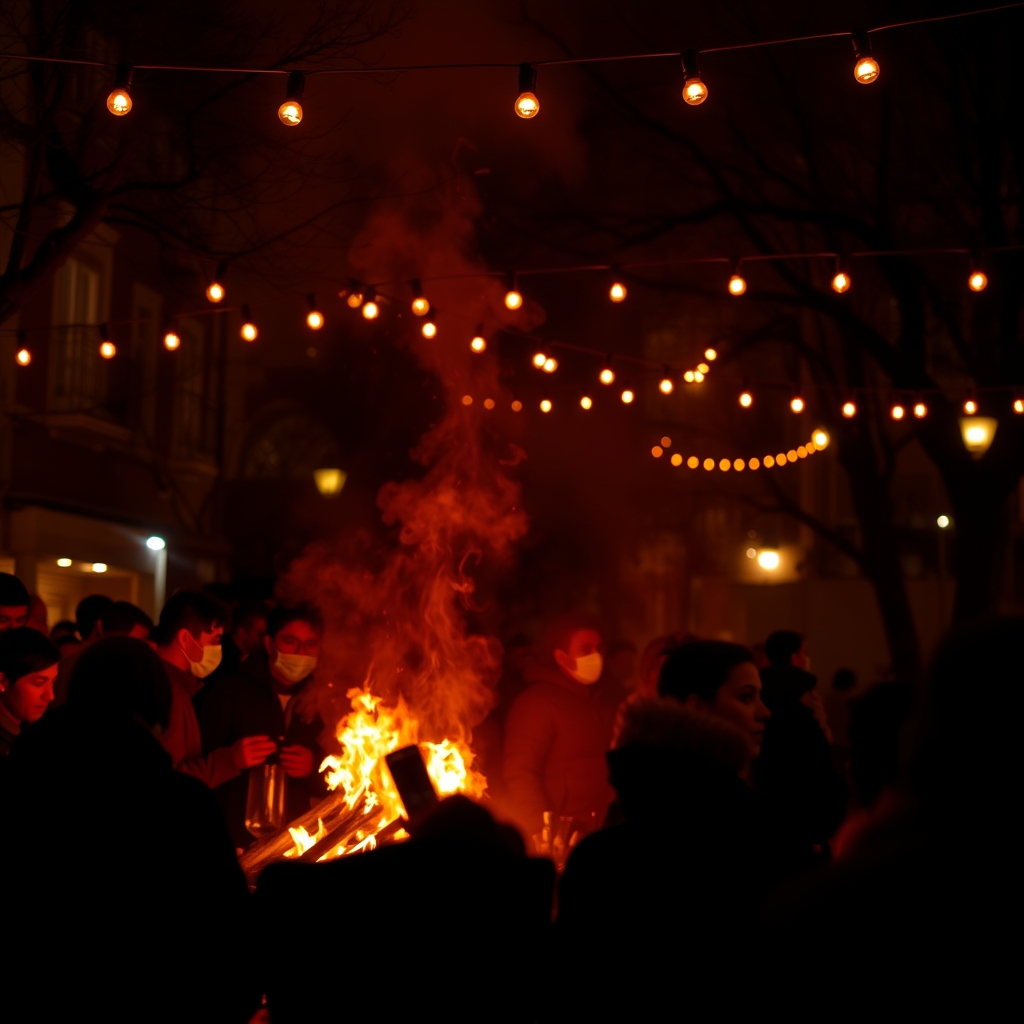 Festa dos Fachós en Castro Caldelas: antorchas, fuego y simbología invernal - enGalicia
