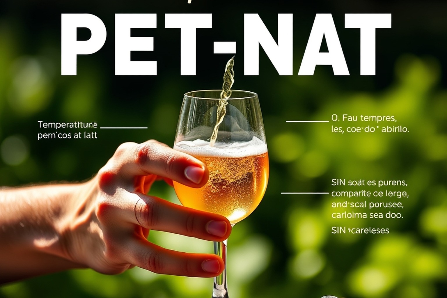 Cómo servir un pét-nat: temperatura, copa y cuándo abrirlo